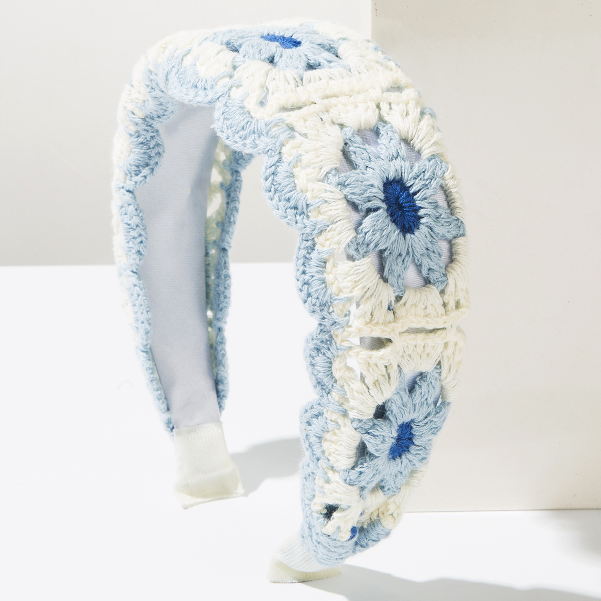 Boho Hand Knit Crochet Flower  - огляд і ціна Headband Summer Knit